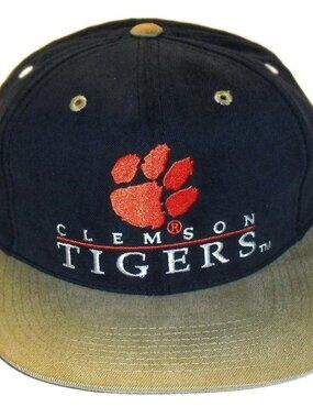 Clemson Tigers University Mens Vintage 90s Strapback hat cap New Ncaa